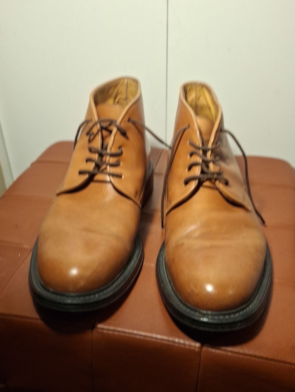 Coach Men's Light Brown Leather Chukka Boots
